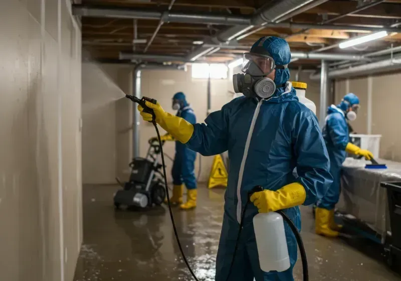 Basement Sanitization and Antimicrobial Treatment process in Bowmansville, PA