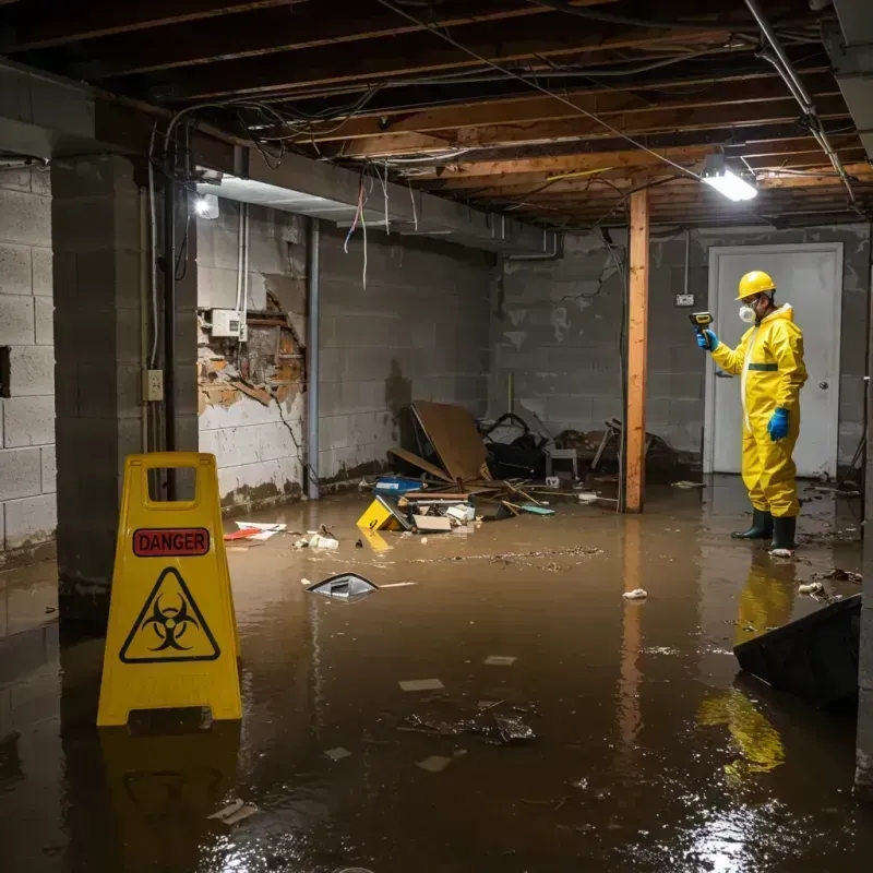 Flooded Basement Electrical Hazard in Bowmansville, PA Property